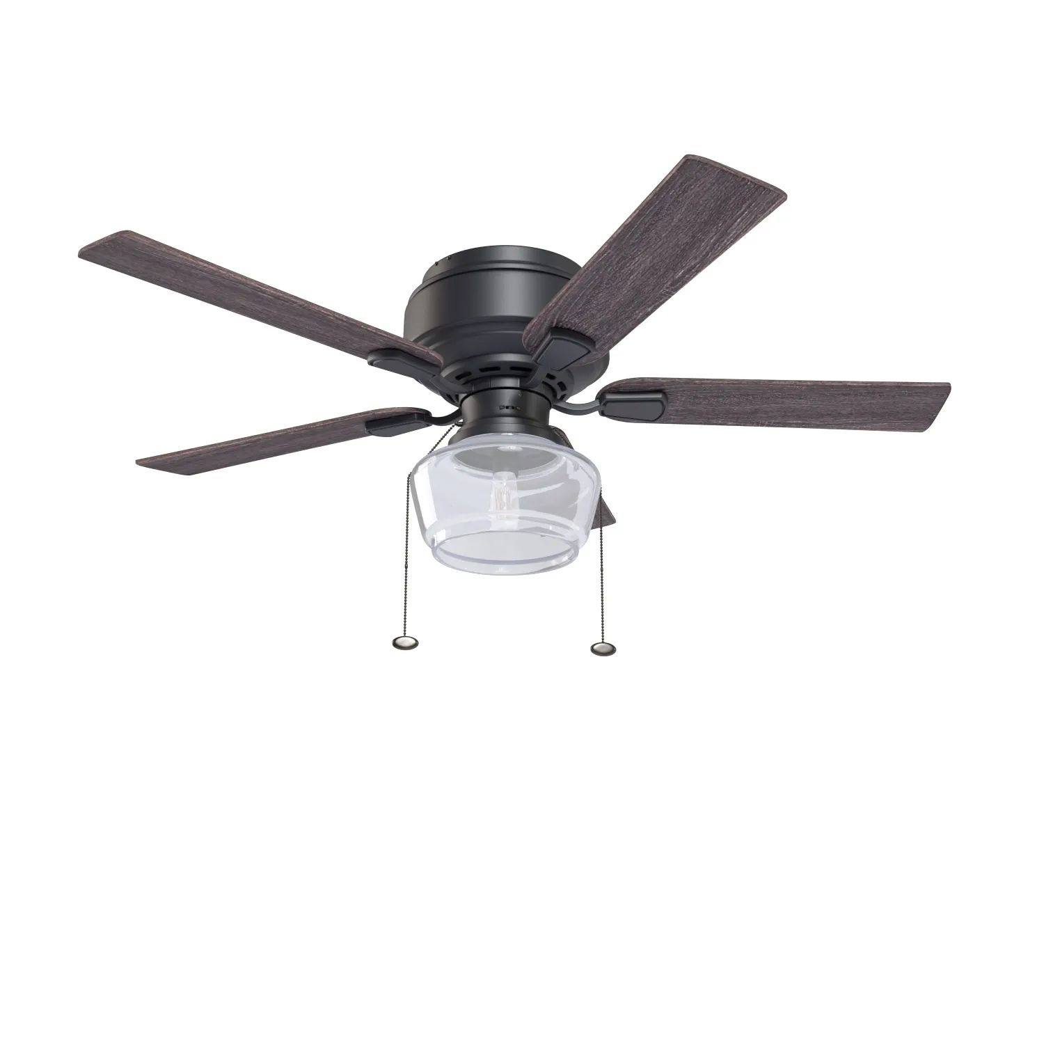 52 In Macenna Matte Black Pull Chain Ceiling Fan PBR 3D Model_01